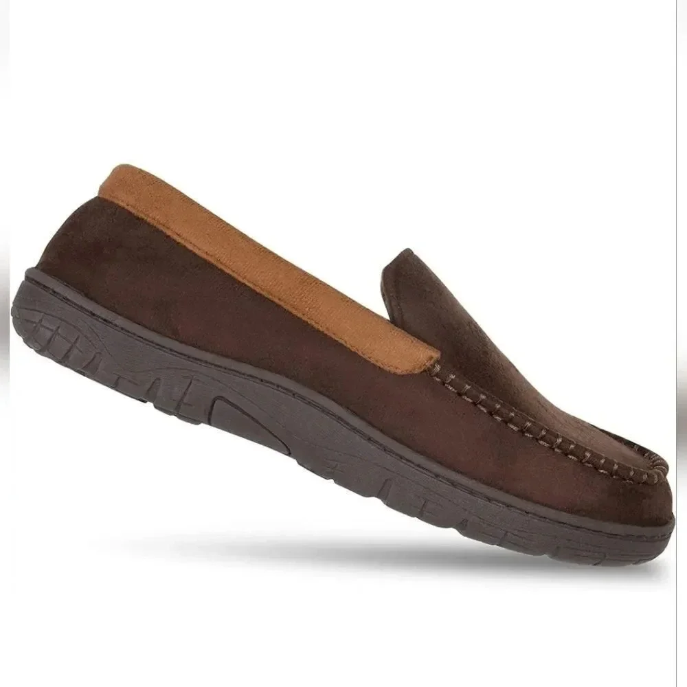 Hanes ComfortSoft Knit Venetian Indoor/Outdoor Moccasin Slipper youth small
